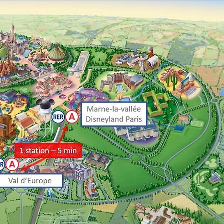 Studio Art - Shopping Center And Train Station 500M - Disneyland Paris 5Min モンテヴラン エクステリア 写真