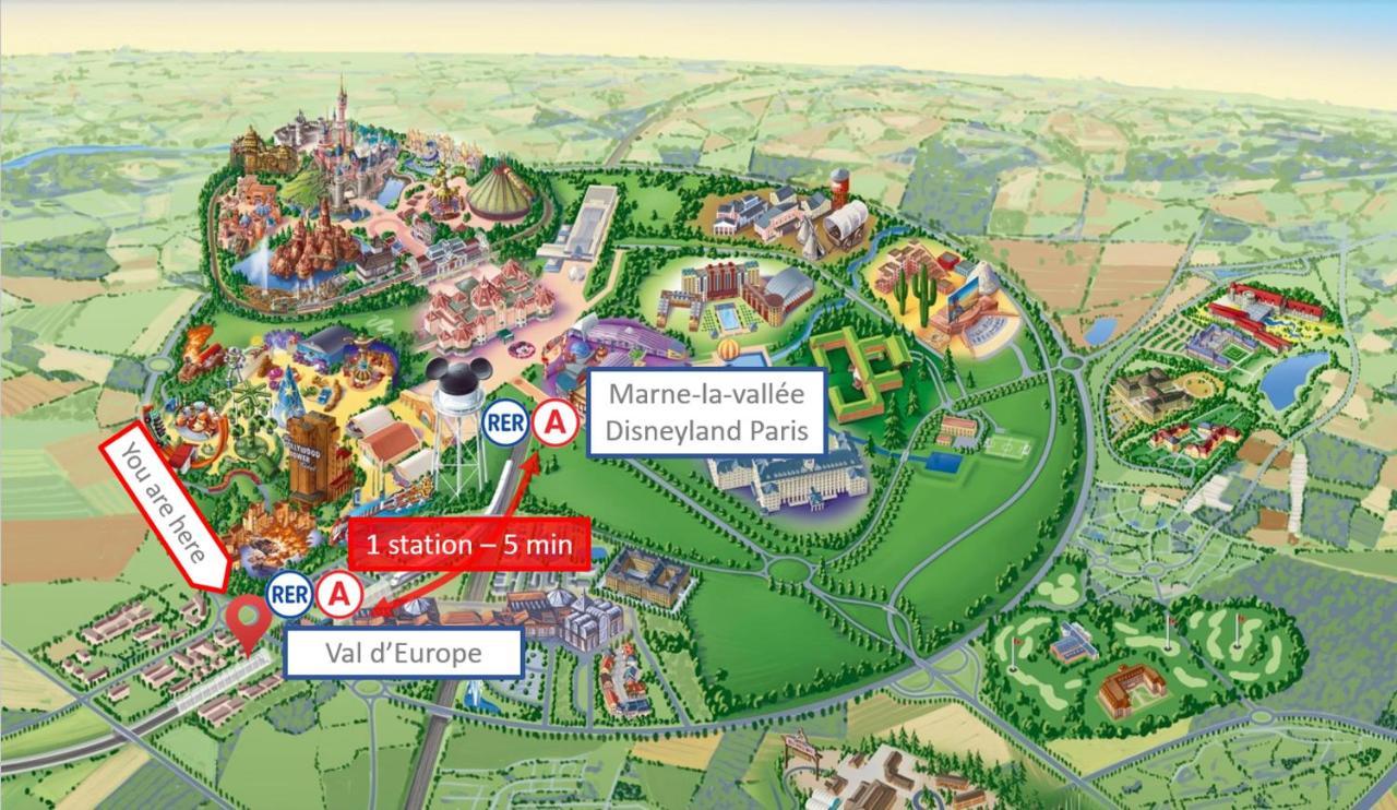 Studio Art - Shopping Center And Train Station 500M - Disneyland Paris 5Min モンテヴラン エクステリア 写真